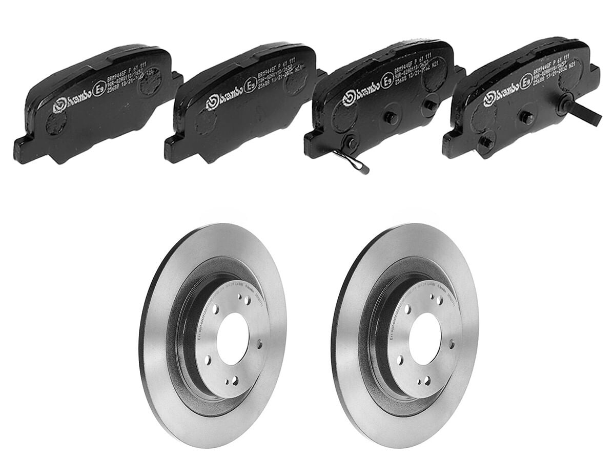 Kit De Balatas Bajos Metales Y 2 Discos Sólidos Traseros