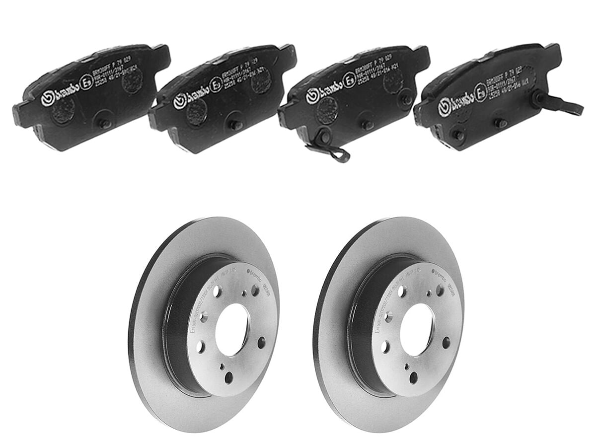 Kit De Balatas Bajos Metales Y 2 Discos Sólidos Traseros