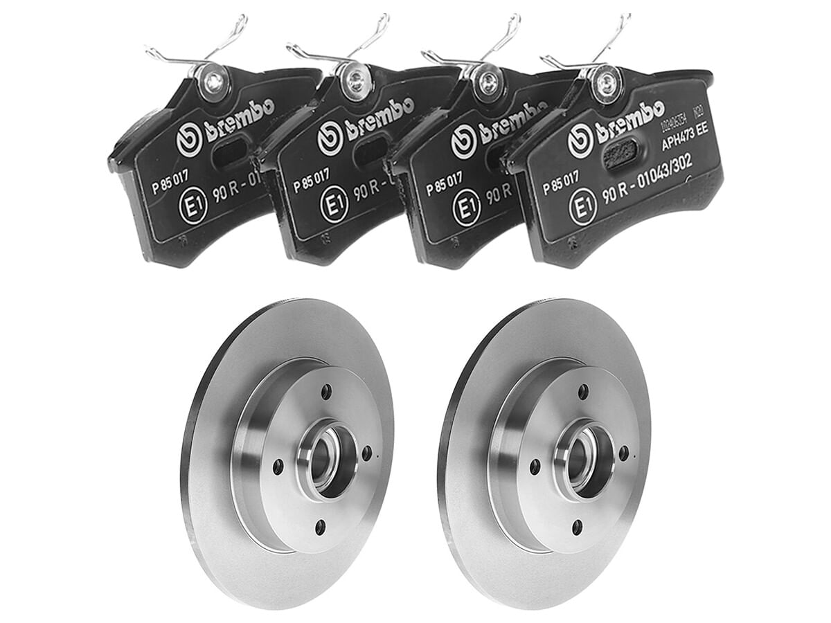 Kit De Balatas Bajos Metales Y 2 Discos Sólidos Traseros