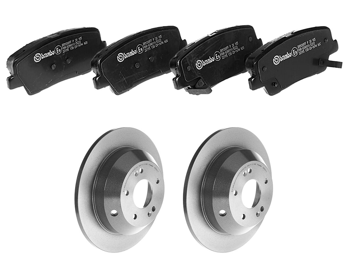Kit De Balatas Bajos Metales Y 2 Discos Sólidos Traseros