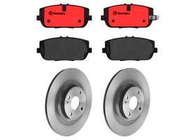Kit De Balatas Cerámicas Y 2 Discos Sólidos Traseros