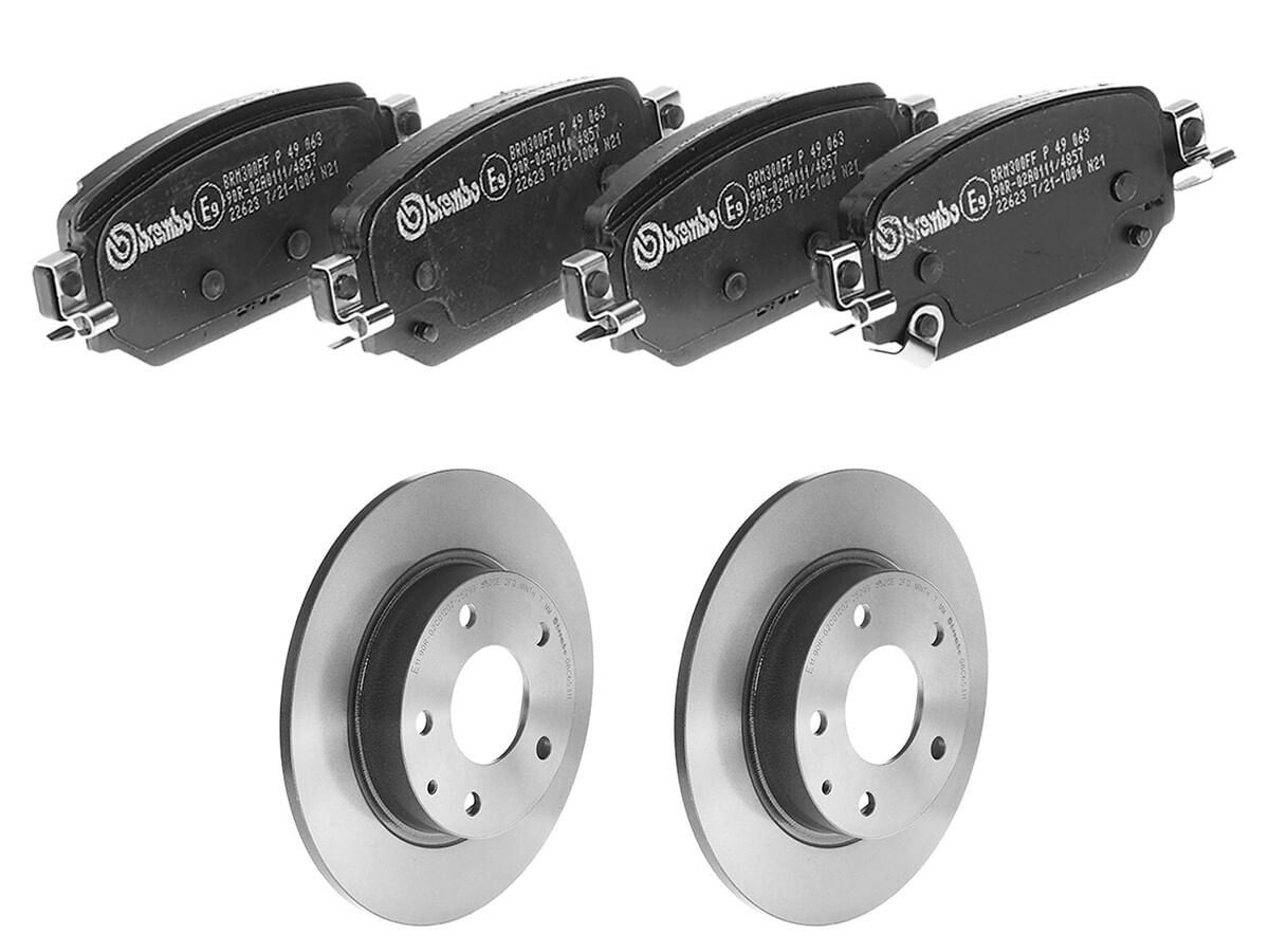 Kit De Balatas Bajos Metales Y 2 Discos Sólidos Traseros