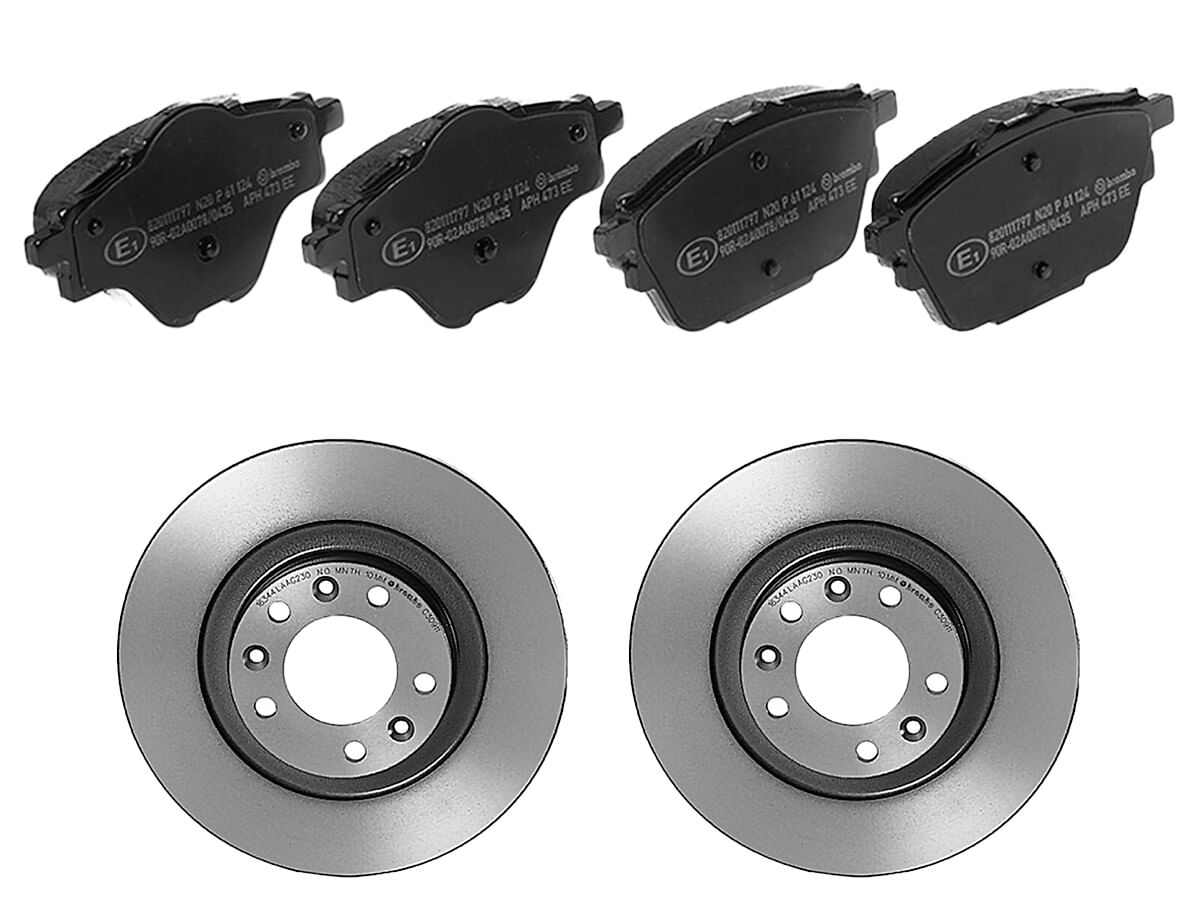 Kit De Balatas Bajos Metales Y 2 Discos Sólidos Traseros