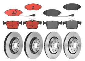 Kit De Balatas Cerámicas Y 4 Discos Ventilados Delanteros Y Traseros