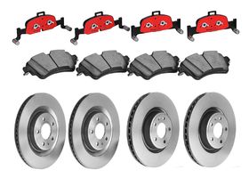 Kit De Balatas Cerámicas Y 4 Discos Ventilados Delanteros Y Traseros
