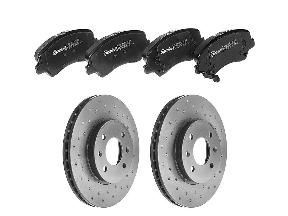 Kit De Balatas Bajos Metales Y 2 Discos Hiperventilados Delanteros