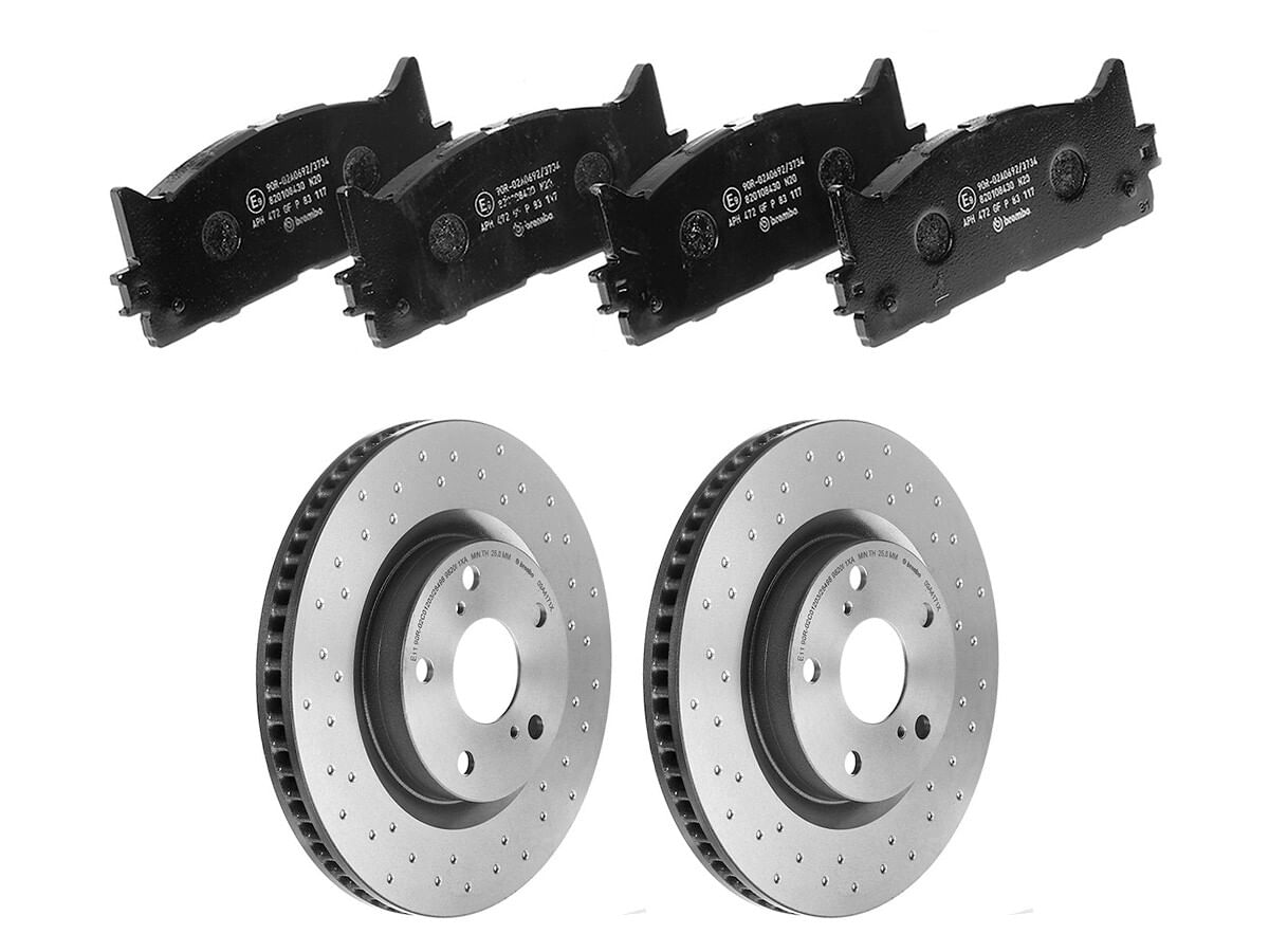 Kit De Balatas Bajos Metales Y 2 Discos Hiperventilados Delanteros