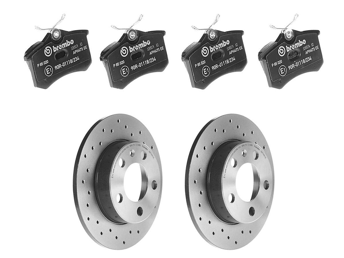 Kit De Balatas Bajos Metales Y 2 Discos Hiperventilados Traseros