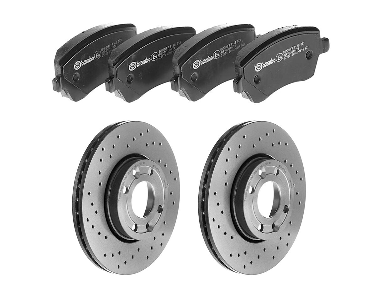 Kit De Balatas Bajos Metales Y 2 Discos Hiperventilados Delanteros