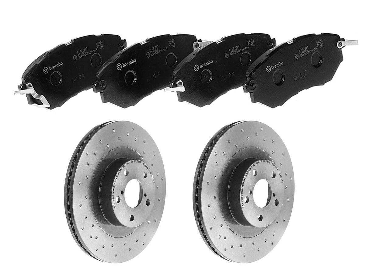 Kit De Balatas Bajos Metales Y 2 Discos Hiperventilados Delanteros