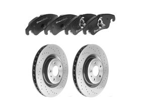 Kit De Balatas Bajos Metales Y 2 Discos Hiperventilados Delanteros