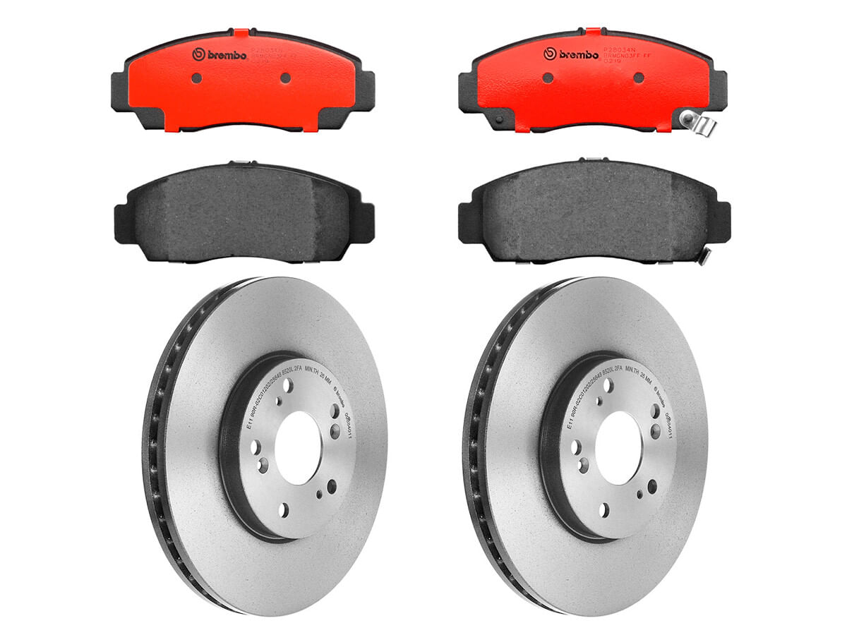 Kit De Balatas Cerámicas Y 2 Discos Ventilados Delanteros