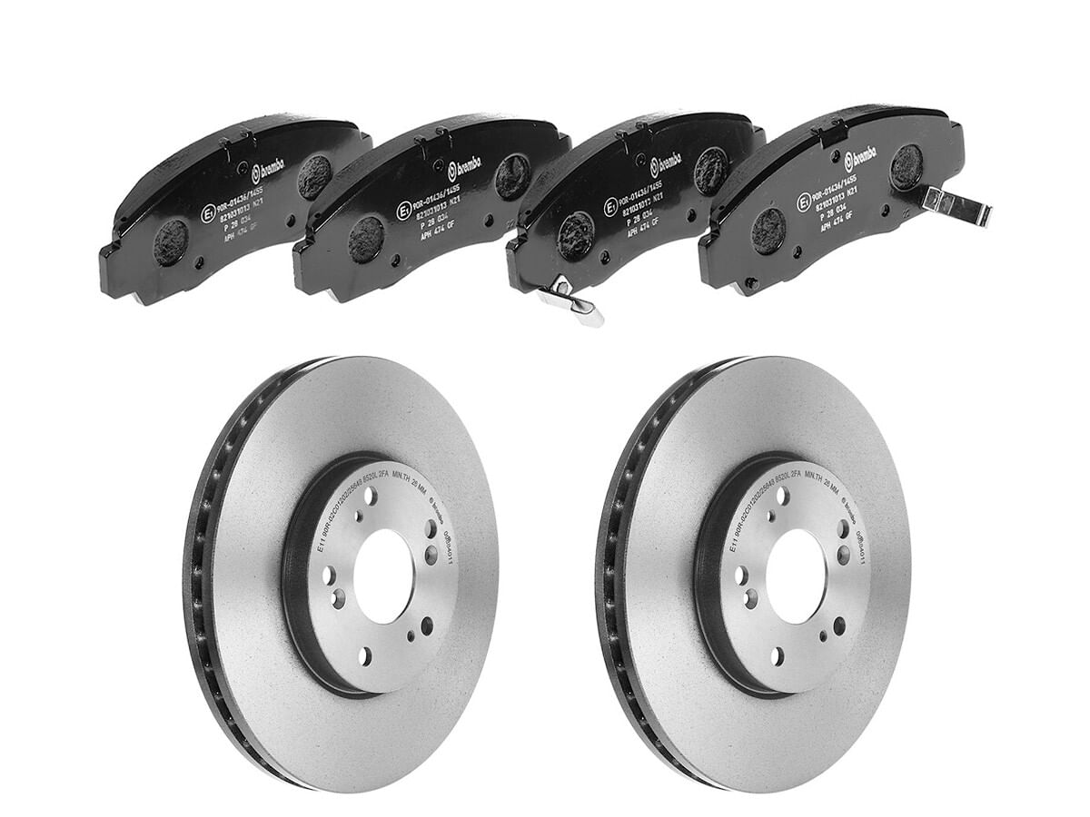 Kit De Balatas Bajos Metales Y 2 Discos Ventilados Delanteros