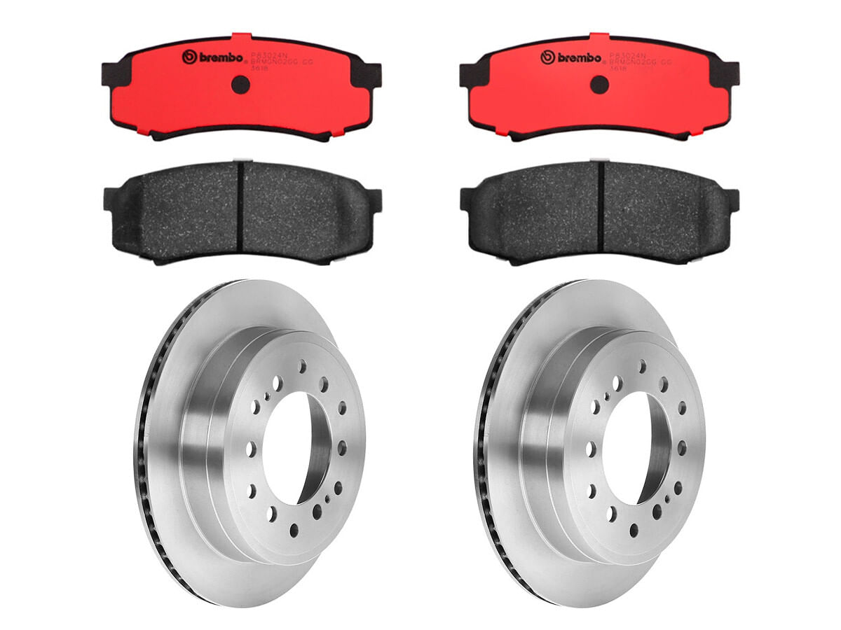 Kit De Balatas Cerámicas Y 2 Discos Ventilados Traseros