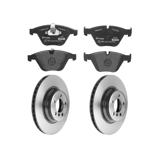 brembo-kit-de-balatas-sportxtra-y-2-discos-ventilados-delanteros-bmw-serie-7-2003-2005-745li-0