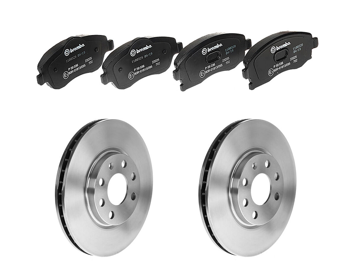 Kit De Balatas Bajos Metales Y 2 Discos Ventilados Delanteros