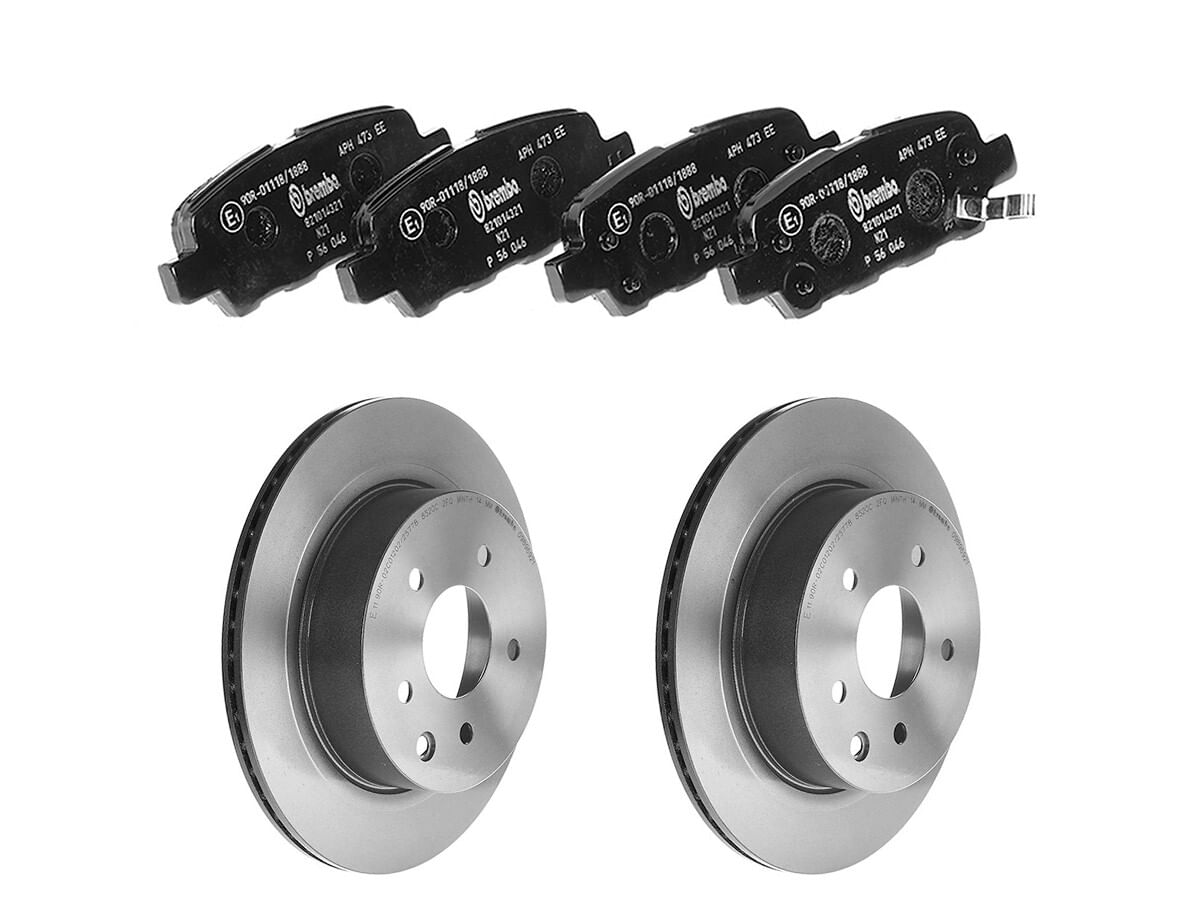 Kit De Balatas Bajos Metales Y 2 Discos Ventilados Traseros