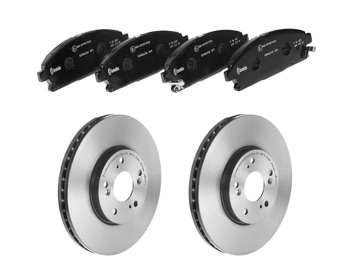 Kit De Balatas Bajos Metales Y 2 Discos Ventilados Delanteros