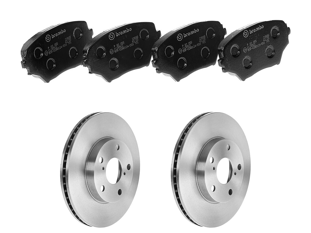 Kit De Balatas Bajos Metales Y 2 Discos Ventilados Delanteros