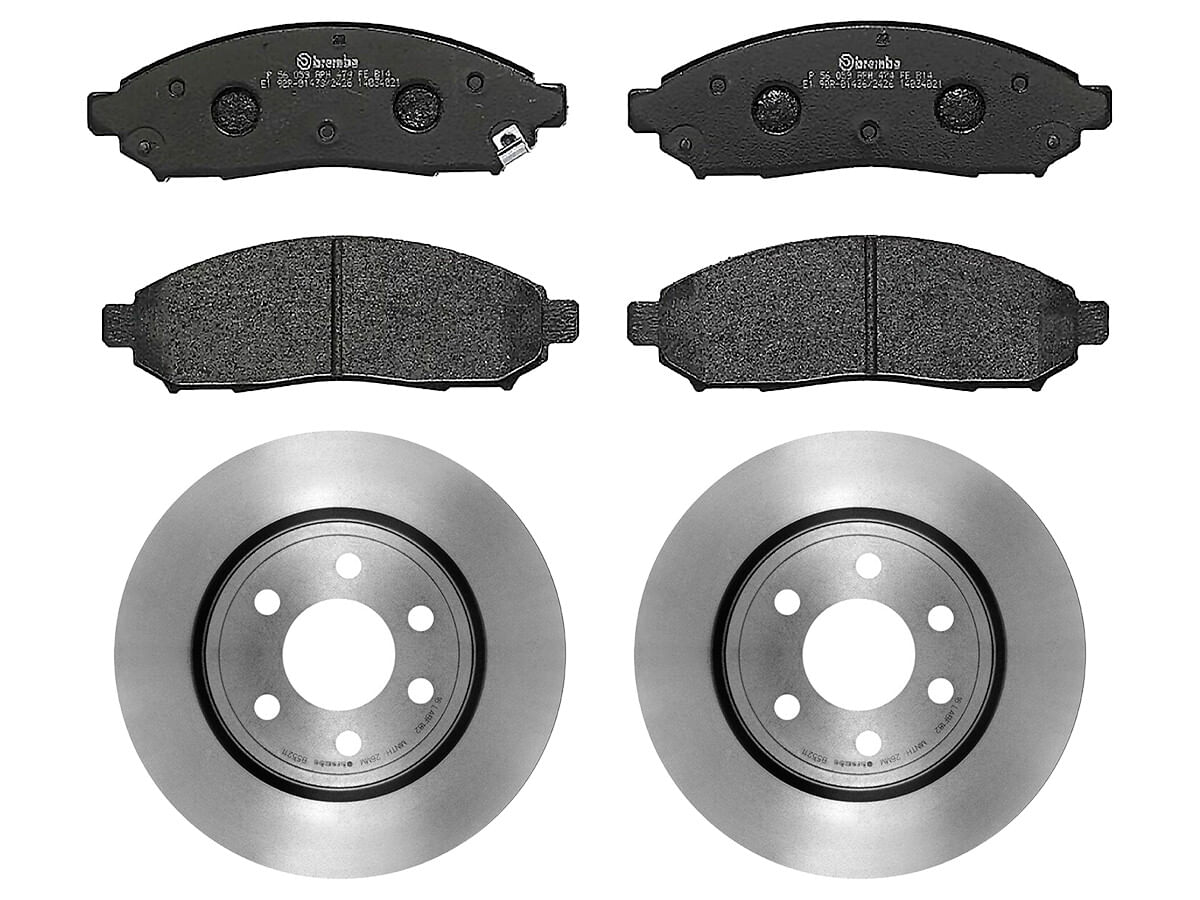 Kit De Balatas Bajos Metales Y 2 Discos Ventilados Delanteros