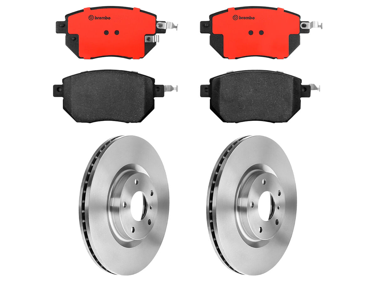 Kit De Balatas Cerámicas Y 2 Discos Ventilados Delanteros