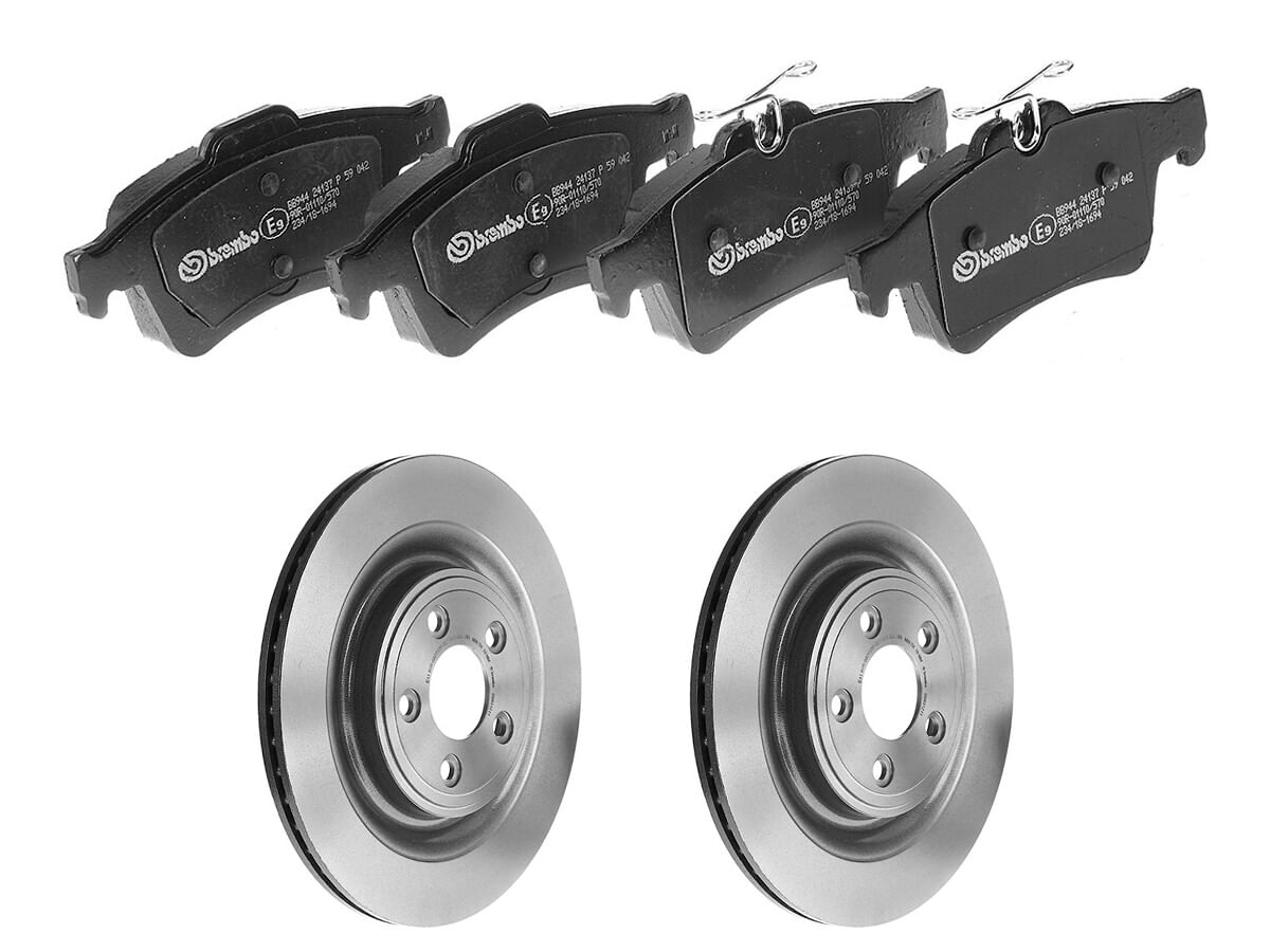 Kit De Balatas Bajos Metales Y 2 Discos Ventilados Traseros