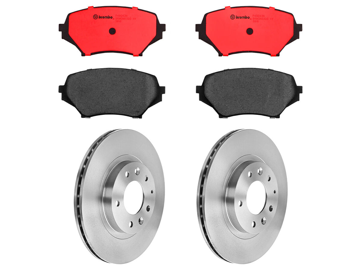 Kit De Balatas Cerámicas Y 2 Discos Ventilados Delanteros