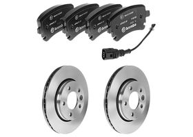 Kit De Balatas Bajos Metales Y 2 Discos Ventilados Traseros