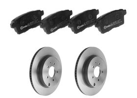 Kit De Balatas Bajos Metales Y 2 Discos Ventilados Traseros