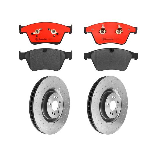 brembo-kit-de-balatas-ceramicas-y-2-discos-ventilados-delanteros-mercedes-benz-serie-r-2007-r63-amg-0