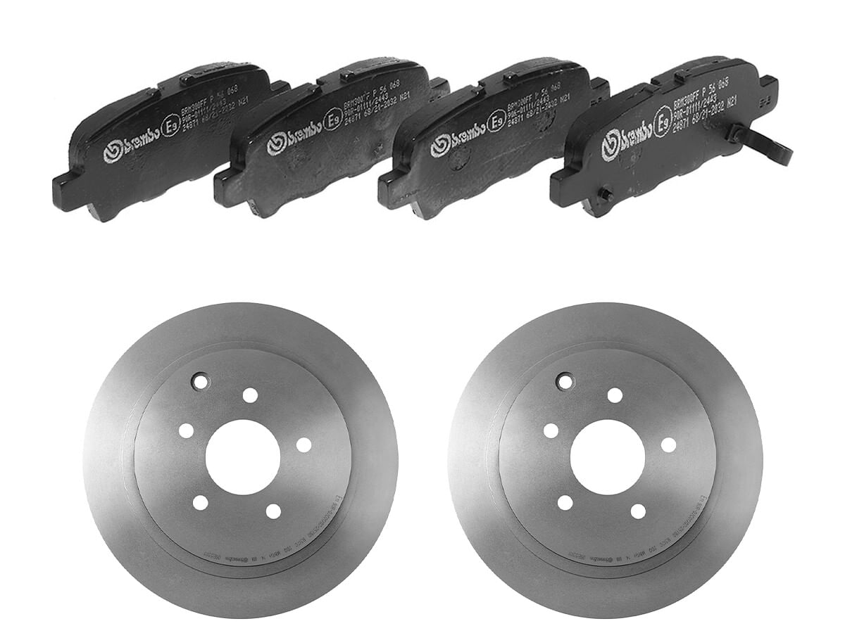 Kit De Balatas Bajos Metales Y 2 Discos Ventilados Traseros