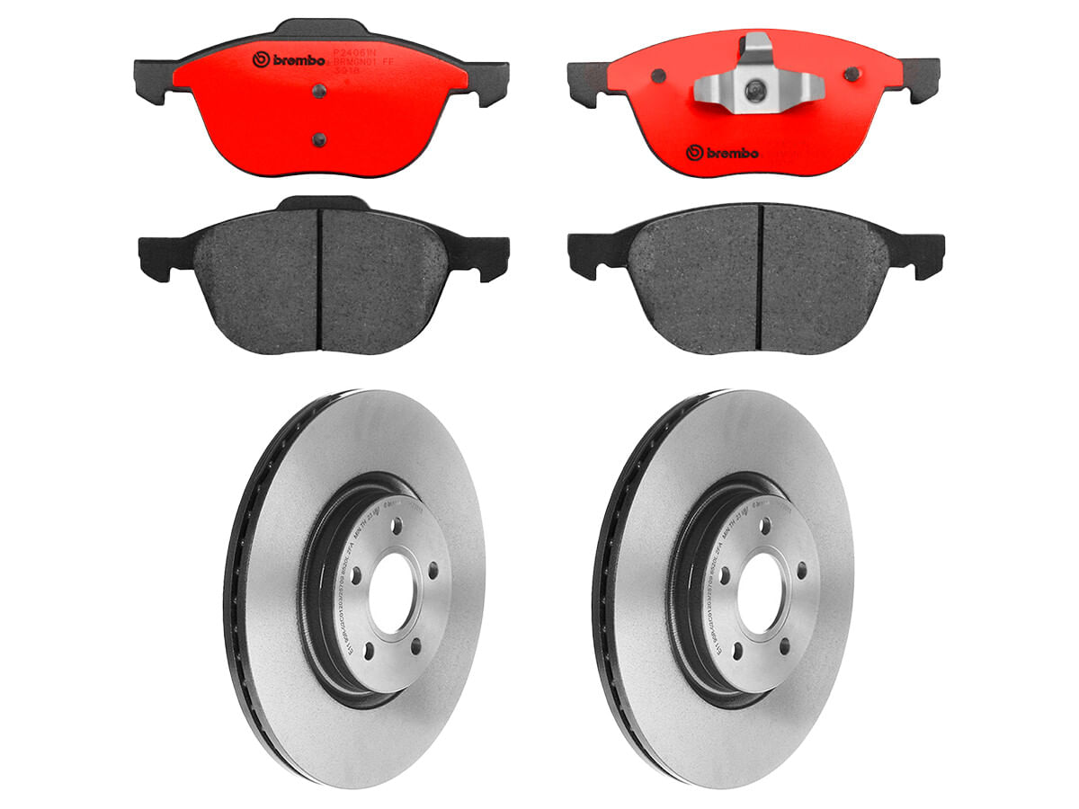 Kit De Balatas Cerámicas Y 2 Discos Ventilados Delanteros