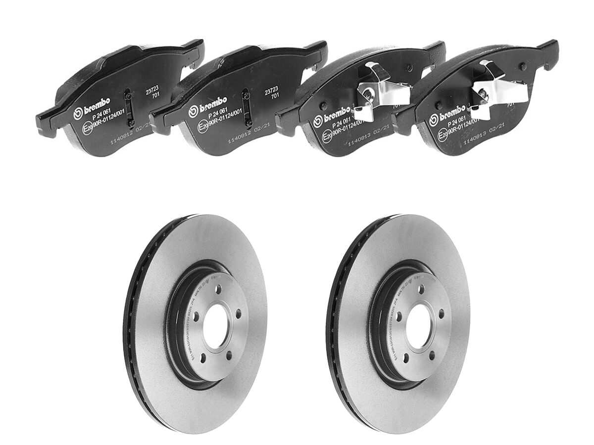 Kit De Balatas Bajos Metales Y 2 Discos Ventilados Delanteros