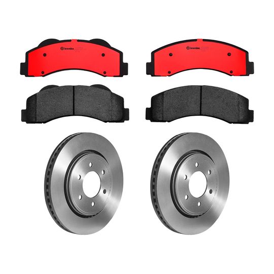 brembo-kit-de-balatas-ceramicas-y-2-discos-ventilados-delanteros-ford-expedition-2010-2021-expedition-0