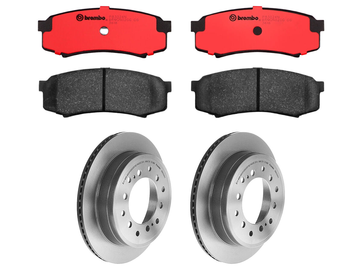 Kit De Balatas Cerámicas Y 2 Discos Ventilados Traseros