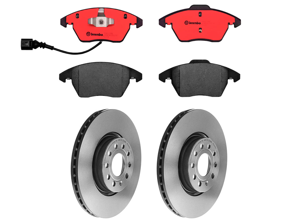 Kit De Balatas Cerámicas Y 2 Discos Ventilados Delanteros