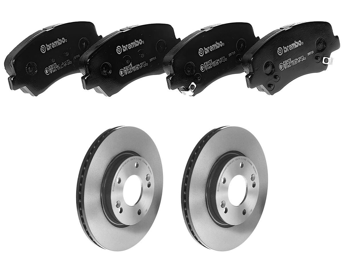 Kit De Balatas Bajos Metales Y 2 Discos Ventilados Delanteros