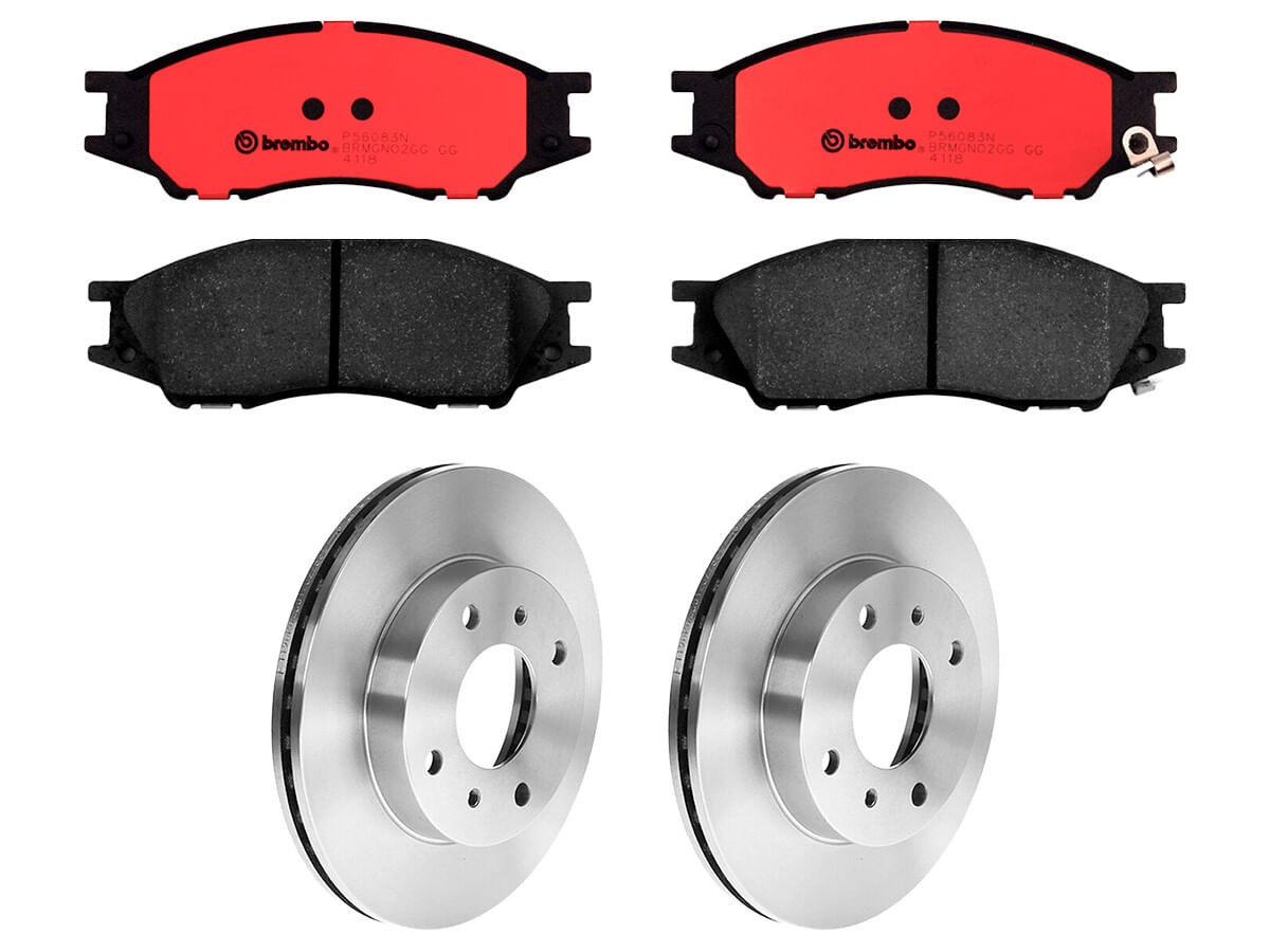 Kit De Balatas Cerámicas Y 2 Discos Ventilados Delanteros