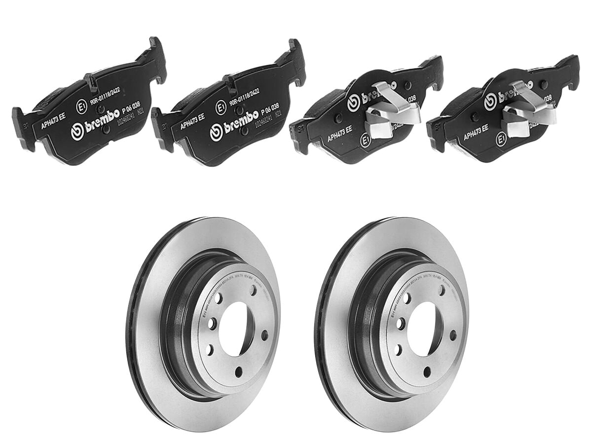 Kit De Balatas Bajos Metales Y 2 Discos Ventilados Traseros