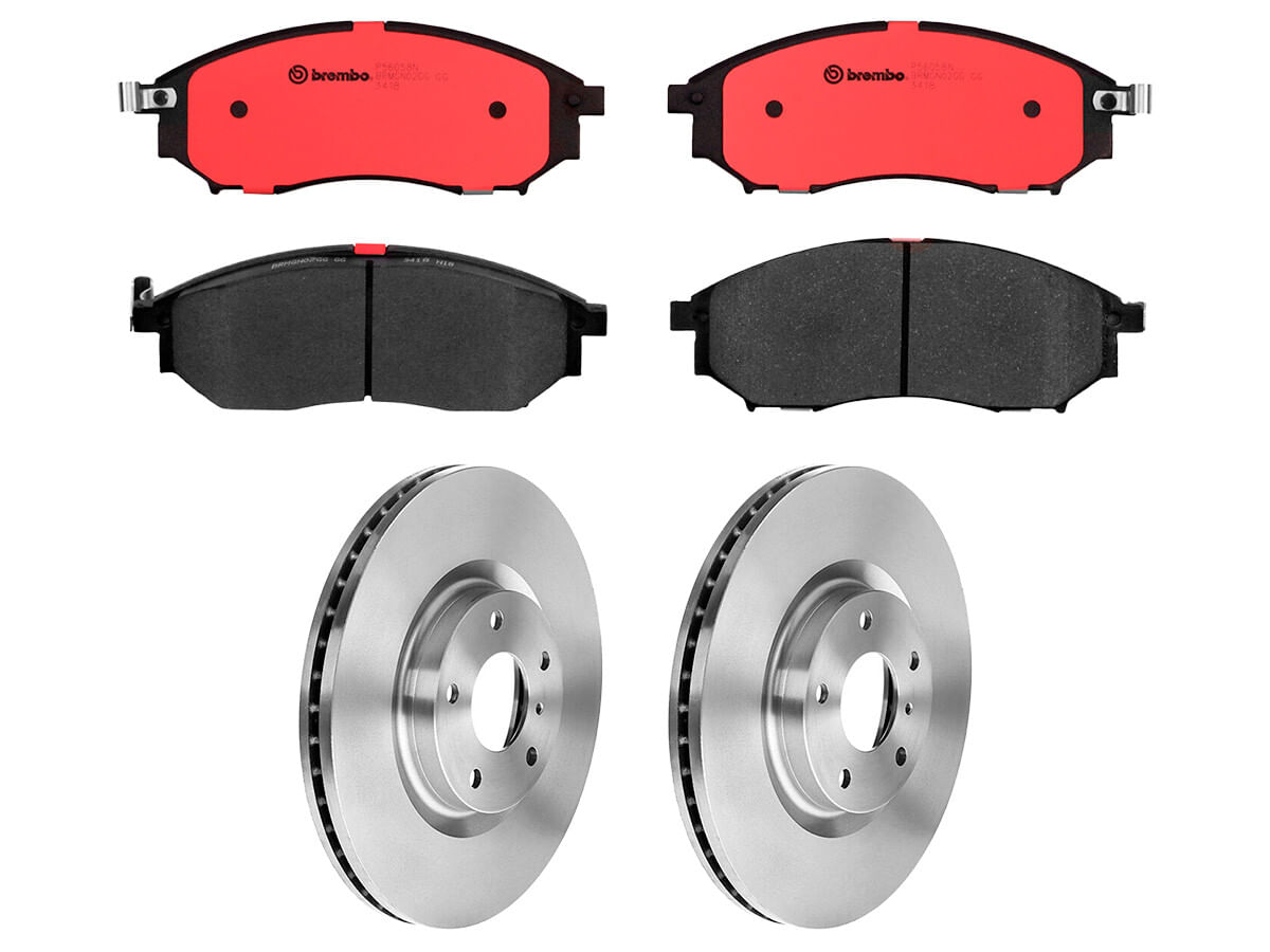 Kit De Balatas Cerámicas Y 2 Discos Ventilados Delanteros