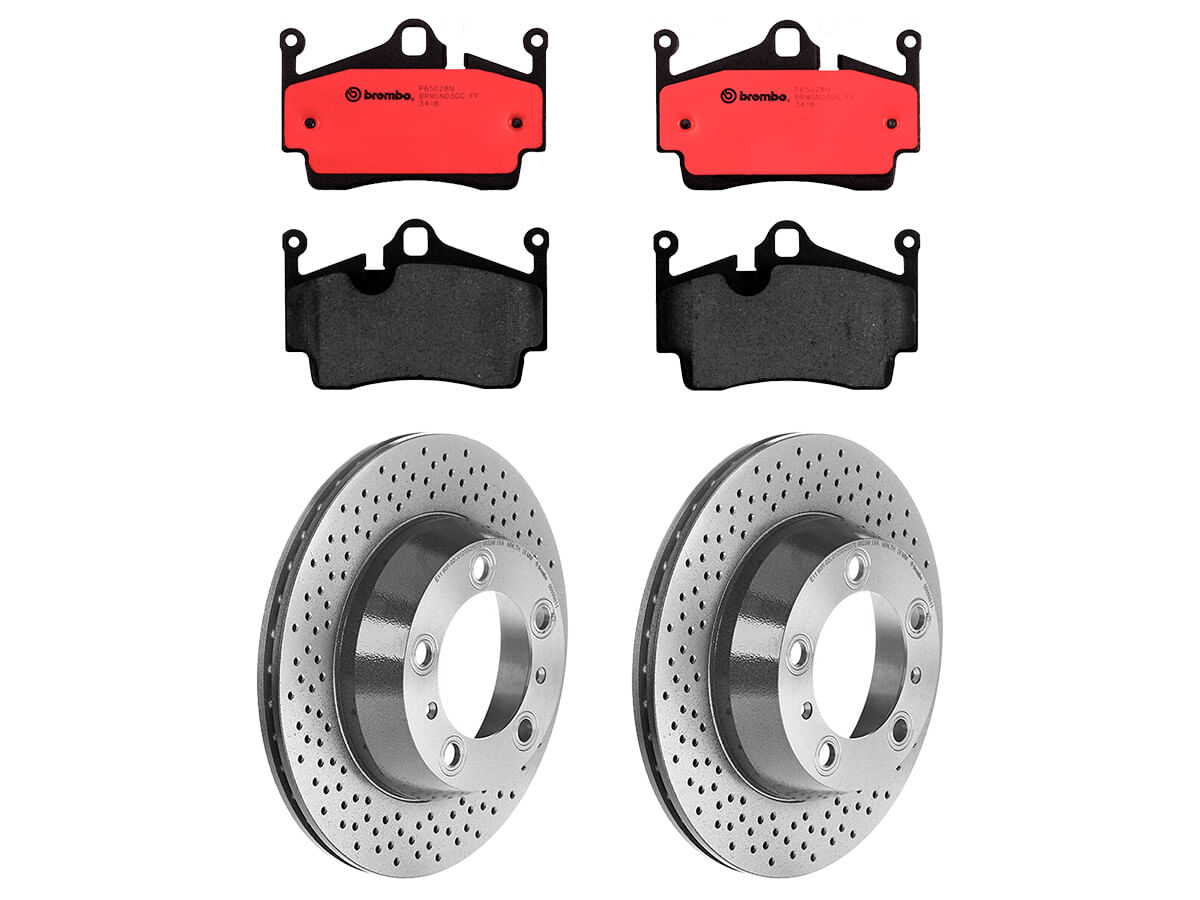 Kit De Balatas Cerámicas Y 2 Discos Ventilados Traseros