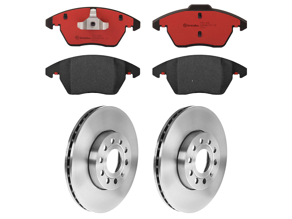 Kit De Balatas Cerámicas Y 2 Discos Ventilados Delanteros
