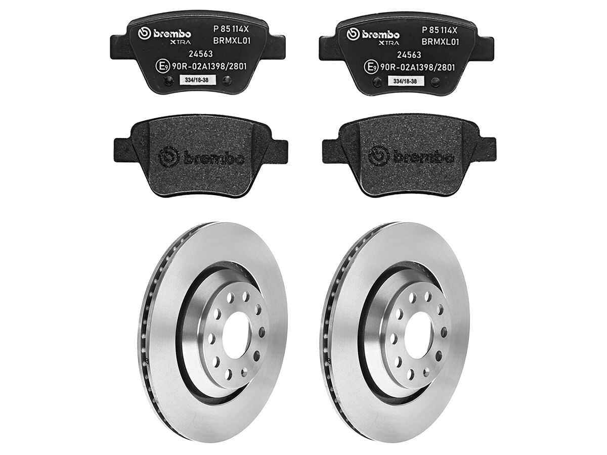 Kit De Balatas SportXtra Y 2 Discos Ventilados Traseros
