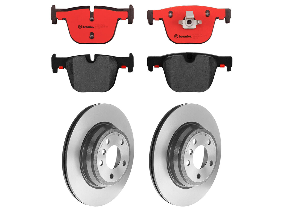 Kit De Balatas Cerámicas Y 2 Discos Ventilados Traseros