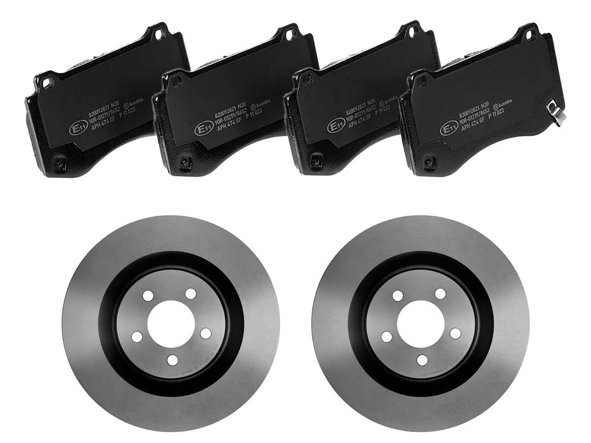 Kit De Balatas Bajos Metales Y 2 Discos Ventilados Delanteros
