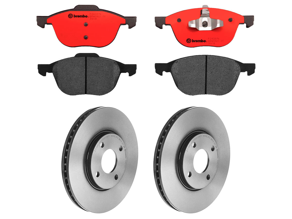 Kit De Balatas Cerámicas Y 2 Discos Ventilados Delanteros