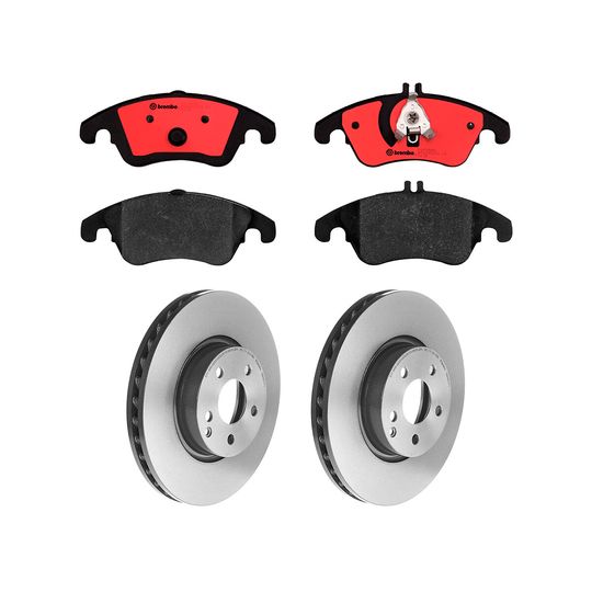 brembo-kit-de-balatas-ceramicas-y-2-discos-ventilados-delanteros-mercedes-benz-serie-c-2013-2014-c300-0