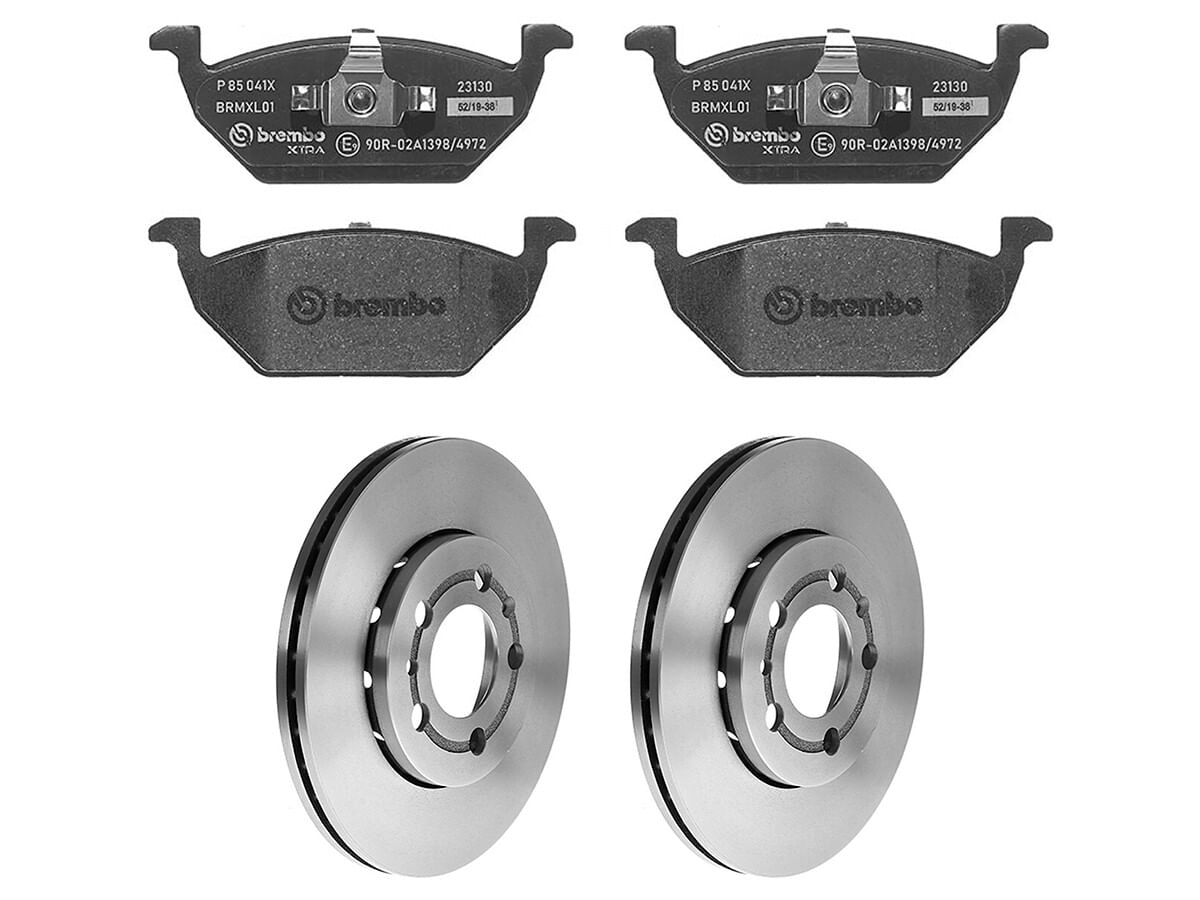 Kit De Balatas SportXtra Y 2 Discos Ventilados Delanteros
