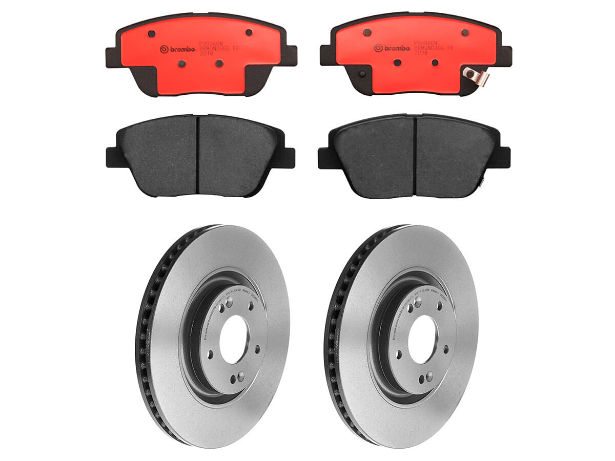 Kit De Balatas Cerámicas Y 2 Discos Ventilados Delanteros