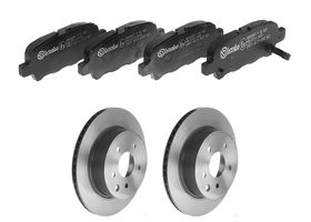 Kit De Balatas Bajos Metales Y 2 Discos Ventilados Traseros